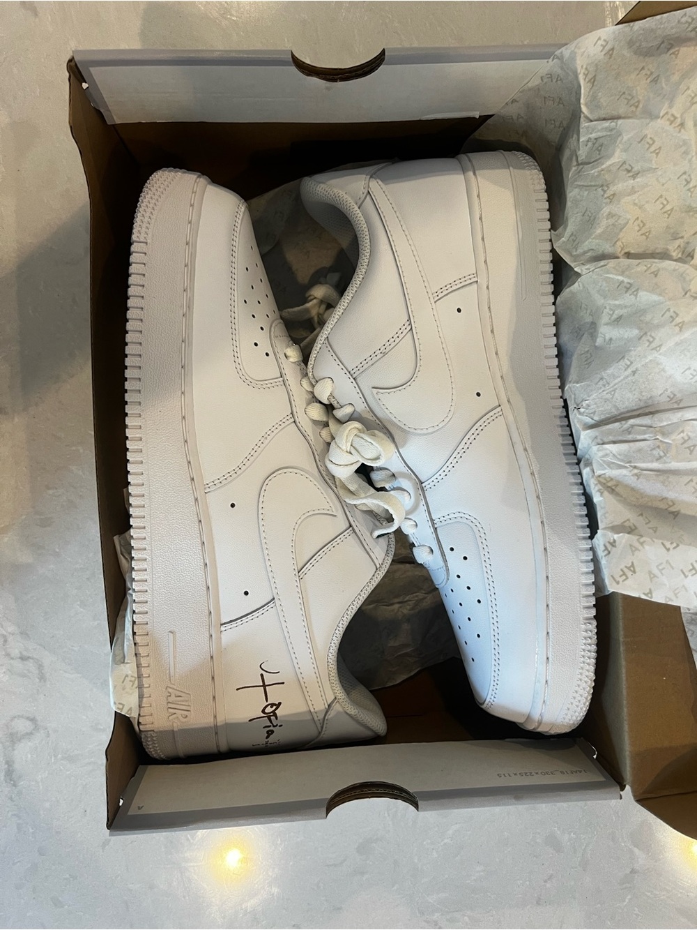 Travis Scott x Nike Air Force 1 Low Utopia White Size 10.5 New